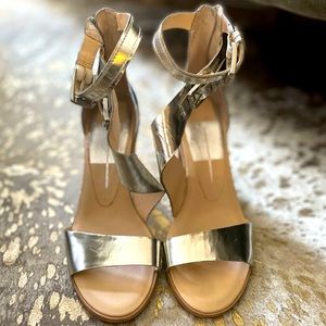 Dolce Vita Strappy Silver Heels